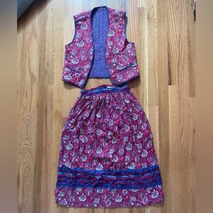 Michele Vibrant Pink and Blue Floral Dress
